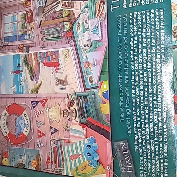 🧩 Ravensburger 1000 ” PUZZLE the BEACH HUT 🏖️ - Picture 8 of 16